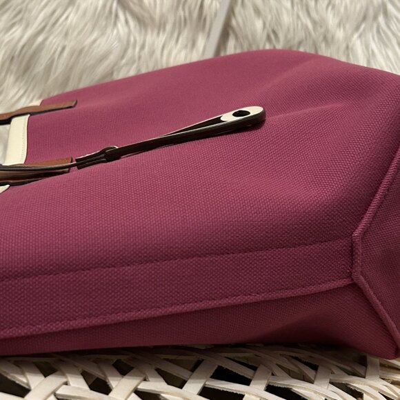 HERMES Steeple 25 Tote Bag in Rose Pourpre - Picture 13 of 16